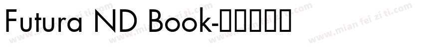 Futura ND Book字体转换